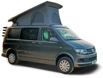 kidsty campervan VW T6 Campervan Hire