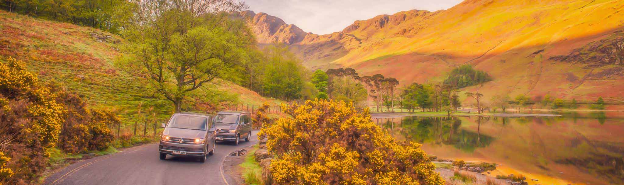 vw camper hire in the lake district